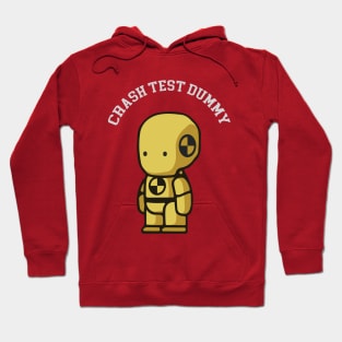 Crash Test Dummy Yellow Safety Baby Testman with Safety Mark On His Body Hoodie
